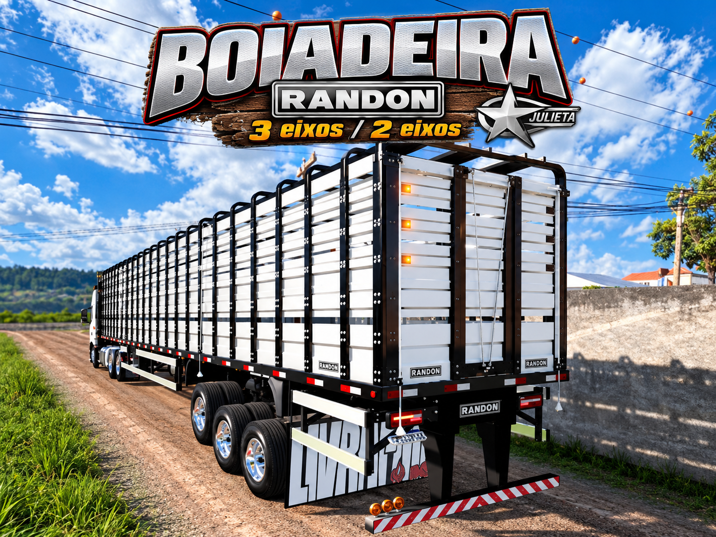BOIADEIRA RANDON / 3 eixos / 2 eixos.